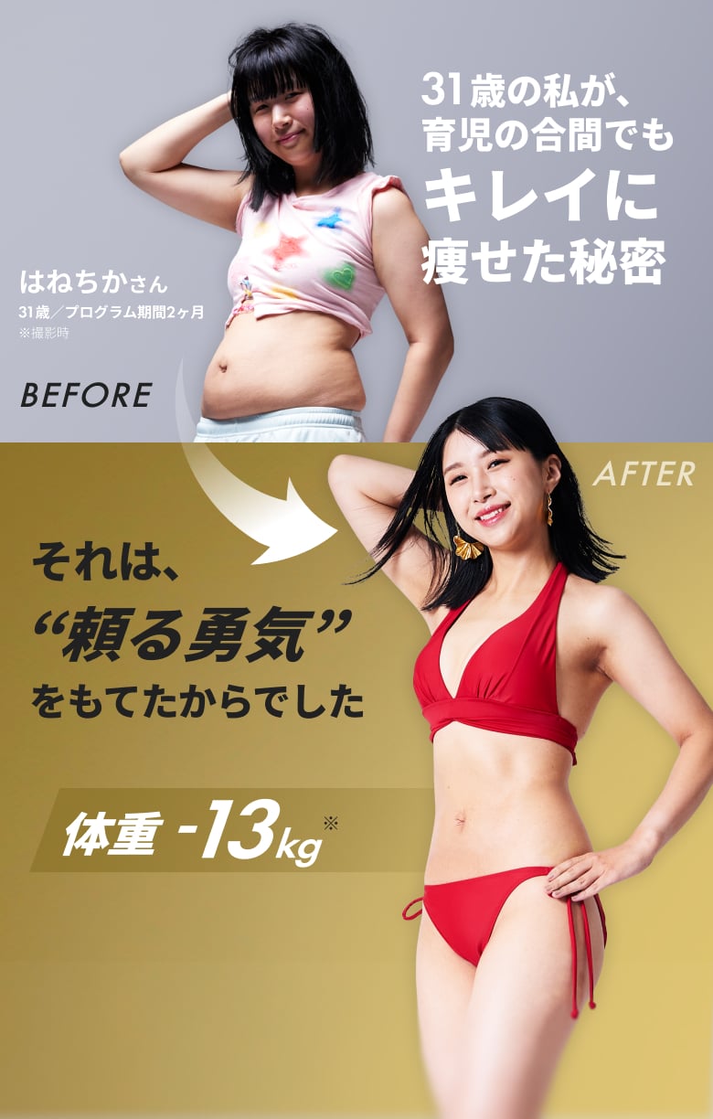 RIZAPなら、始めるリスクなし。30日間全額返金保証